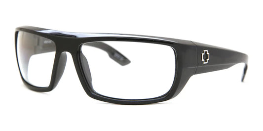 Spy Bounty Black Rectangle Sports Wrap Safety Glasses